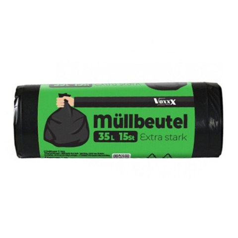 Deluxe worki 35L/15szt Mullbeute czarne LDPE (50) 058 Deluxe worki 35L/15szt Mullbeute czarne LDPE (50) 058