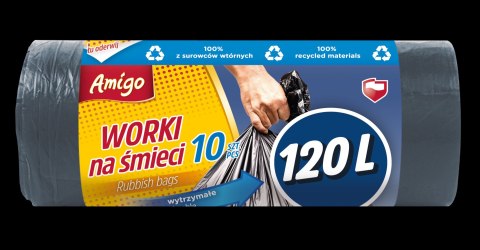 AGD AMIGO 7803 Worki na śm.120l 10szt /12 8277 AGD AMIGO 7803 Worki na śm.120l 10szt /12 8277