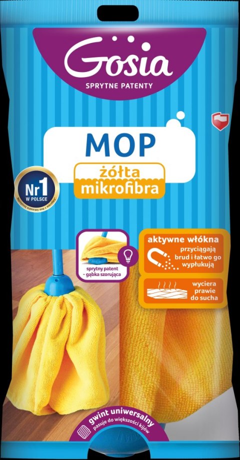 AGD GOSIA 3329 Mop żółty mikrofibra - zapas /12
