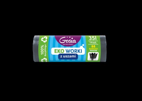 AGD GOSIA 4340 Worki na śmieci 35l uszy a 14szt.b.mocne grafit ldpe/18 6848 AGD GOSIA 4340 Worki na śmieci 35l uszy a 14szt.b.mocne grafit ldpe/18 6848