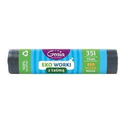 AGD GOSIA 5811 Worki na śm.35l/15 z taśmą ECO ULTRA MOCNE grafit/20 wyc.