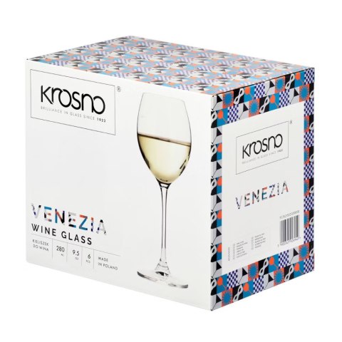 AGD Krosno - 8235 Kpl.6 kiel.250ml.VENEZIA wino białe (280ml) (5413) AGD Krosno - 8235 Kpl.6 kiel.250ml.VENEZIA wino białe (280ml) (5413)