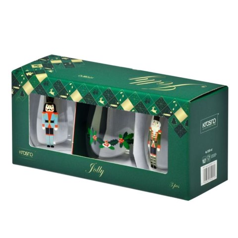 AGD Krosno - FKP1645 Kpl.3szkl.500ml. świateczne JOLLY