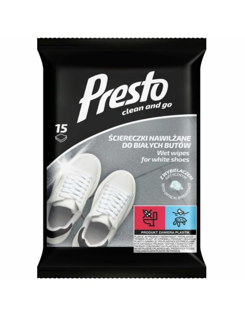 AGD PRESTO Ściereczki do czyszcz.białych butów 15szt./36 5909 12125319