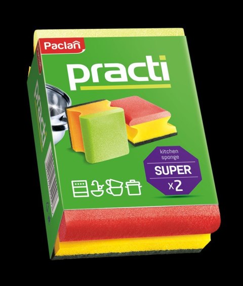 AGD Paclan 20028 Gąbki do nacz.PRACTI-KOLOR 2szt./48 135504 AGD Paclan 20028 Gąbki do nacz.PRACTI-KOLOR 2szt./48 135504