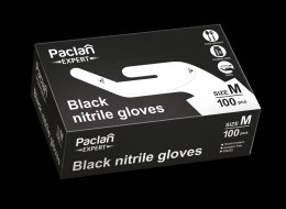 AGD Paclan 37893 Rękawice nitryl EXPERT czarne M 100szt/10 137895 137894