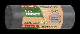 AGD Paclan 50083 FN Worki na śm.MULTITOP RECYKL.60l.20szt. szare/20 150082
