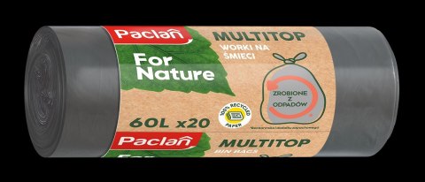 AGD Paclan 50083 FN Worki na śm.MULTITOP RECYKL.60l.20szt. szare/20 150082