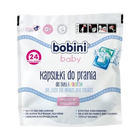 BOBINI Kaps. pra.tk.białe i kolorowe.24szt /6 192 BOBINI Kaps. pra.tk.białe i kolorowe.24szt /6 192