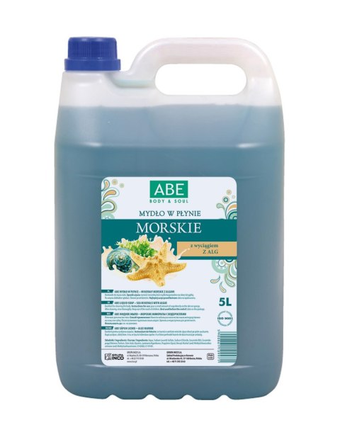 INCO ABE 5l.mydło w/pł.morskie algami INCO ABE 5l.mydło w/pł.morskie algami