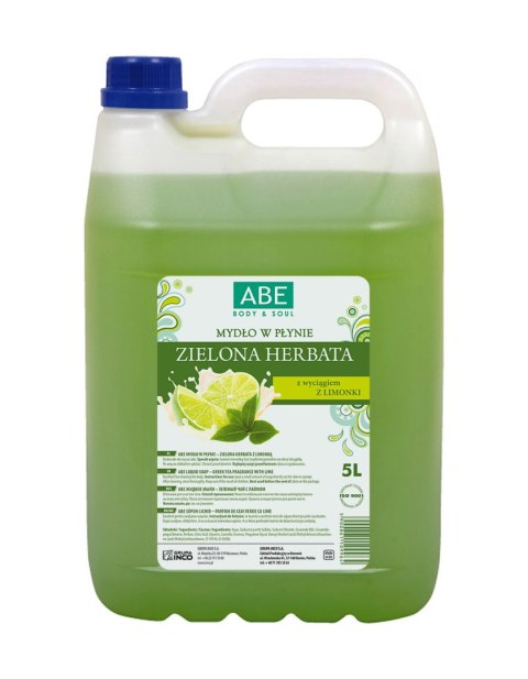 INCO ABE 5l.mydło w/pł.zielona herbata INCO ABE 5l.mydło w/pł.zielona herbata