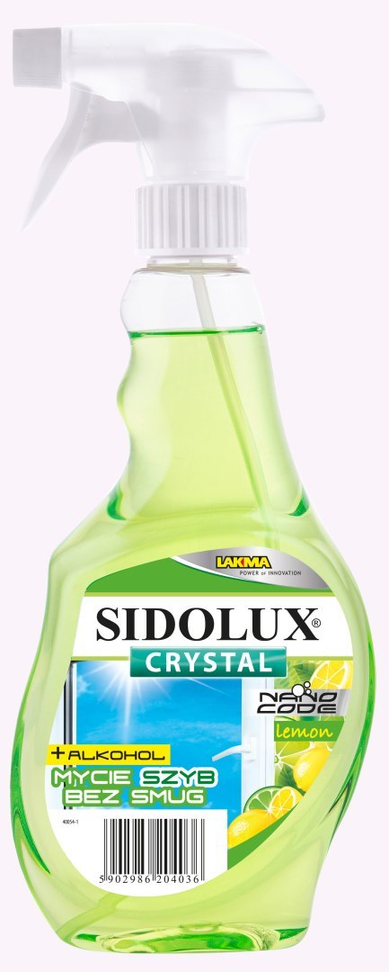 SIDOLUX CRYSTAL Do Mycia Szyb Lemon 500ml/10 036 SIDOLUX CRYSTAL Do Mycia Szyb Lemon 500ml/10 036