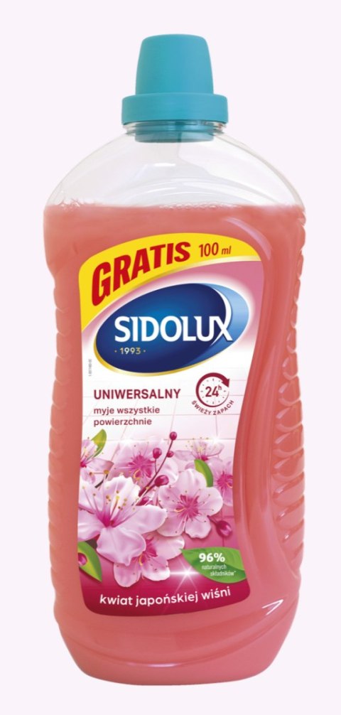 SIDOLUX Do Mycia Podłóg uniwersal. Kwiat Japoni Wiśn. 1L PET/12 226 SIDOLUX Do Mycia Podłóg uniwersal. Kwiat Japoni Wiśn. 1L PET/12 226