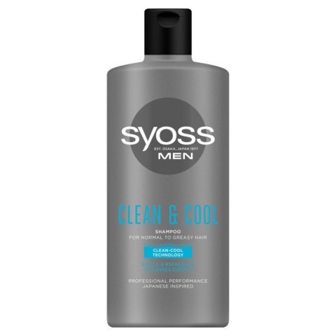 SYOSS szampon Men Clean&Cool 440ml 7197 SYOSS szampon Men Clean&Cool 440ml 7197