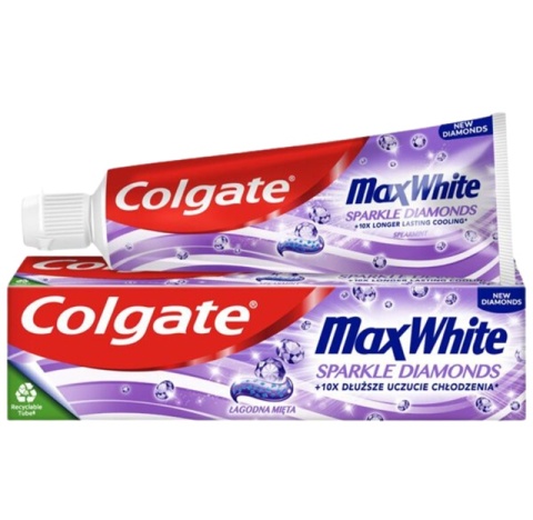 Colgate Max White Sparkle Diamond Wybielająca Pasta do Mycia Zębów 75ml