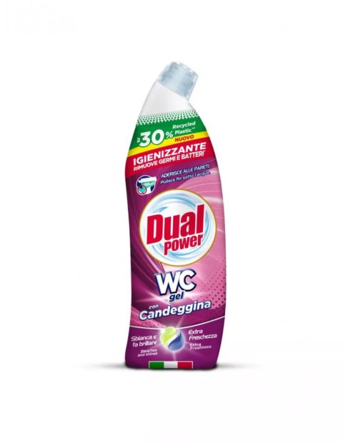 DUAL żel do WC 700ml z wybielaczem/8 - 8050999570666 DUAL żel do WC 700ml z wybielaczem/8 - 8050999570666