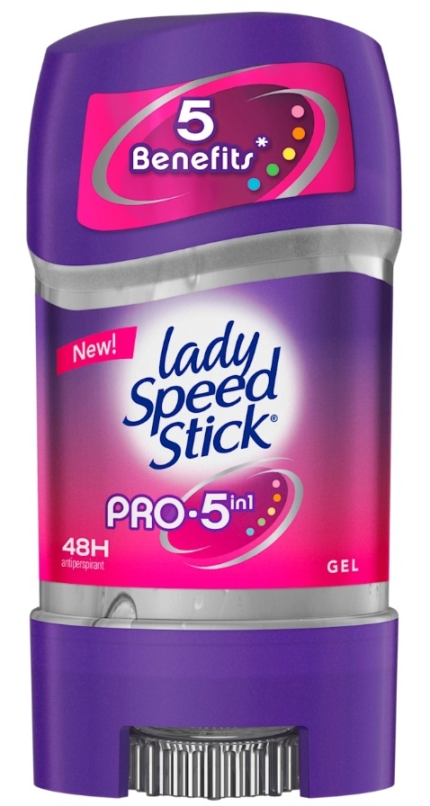 Lady Speed Stick Antyperspirant w Żelu Pro-5in1, 65 g