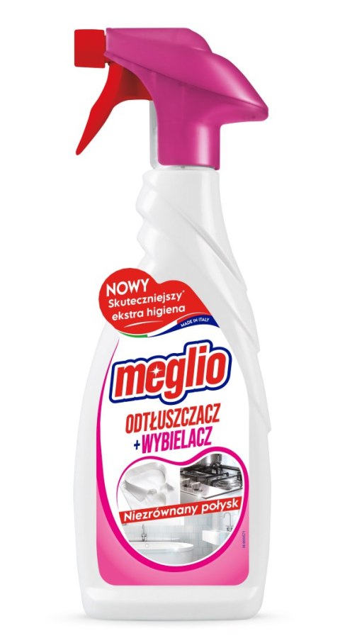 MEGLIO Odtłuszczacz + Wybielacz w piance 650ml /12 242