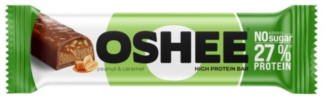 OSHEE Baton proteinowy orzechy - karmel 49g