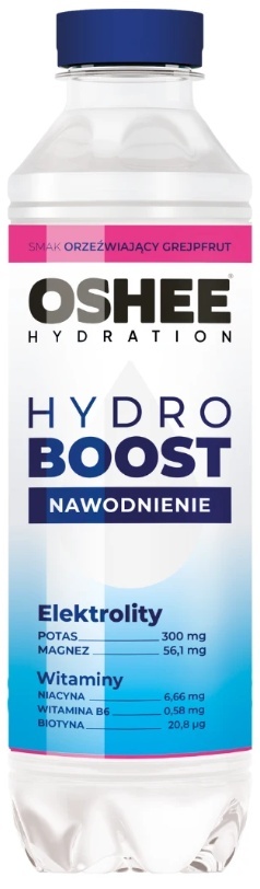 Oshee Hydroboost Grapefruit 555ml Nawodnienie Orzeźwiający 555ml