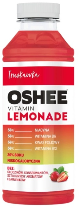 OSHEE Vitamin Lemonade truskawka 555ml