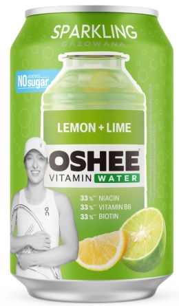OSHEE Vitamin Water Sparkling cytryna limonka 330 ml