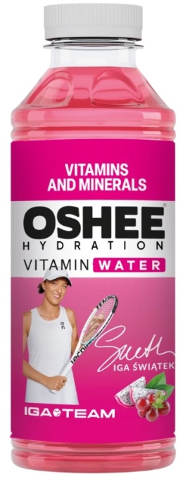 OSHEE Vitamin Water witaminy i minerały winogrona - dragonfruit 555 ml