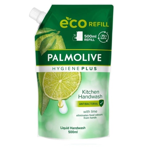 Palmolive Hygiene Plus Kuchenne Mydło w płynie antybakteryjne Lime 500ml - zapas