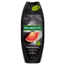 Palmolive Men Energising 3w1 Energetyzujący Żel pod Prysznic do Twarzy, Ciała i Włosów 500ml