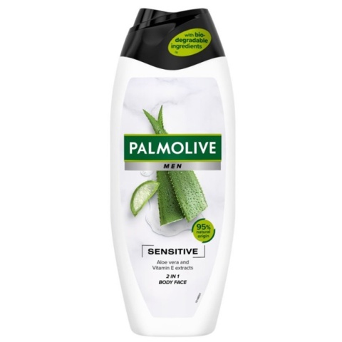 Palmolive Men Sensitive 2w1 Kojący Żel pod Prysznic do Twarzy i Ciała 500ML