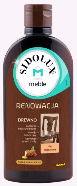 SIDOLUX M Renowacja Mleczko do mebli olej migdał 300ml /15 004